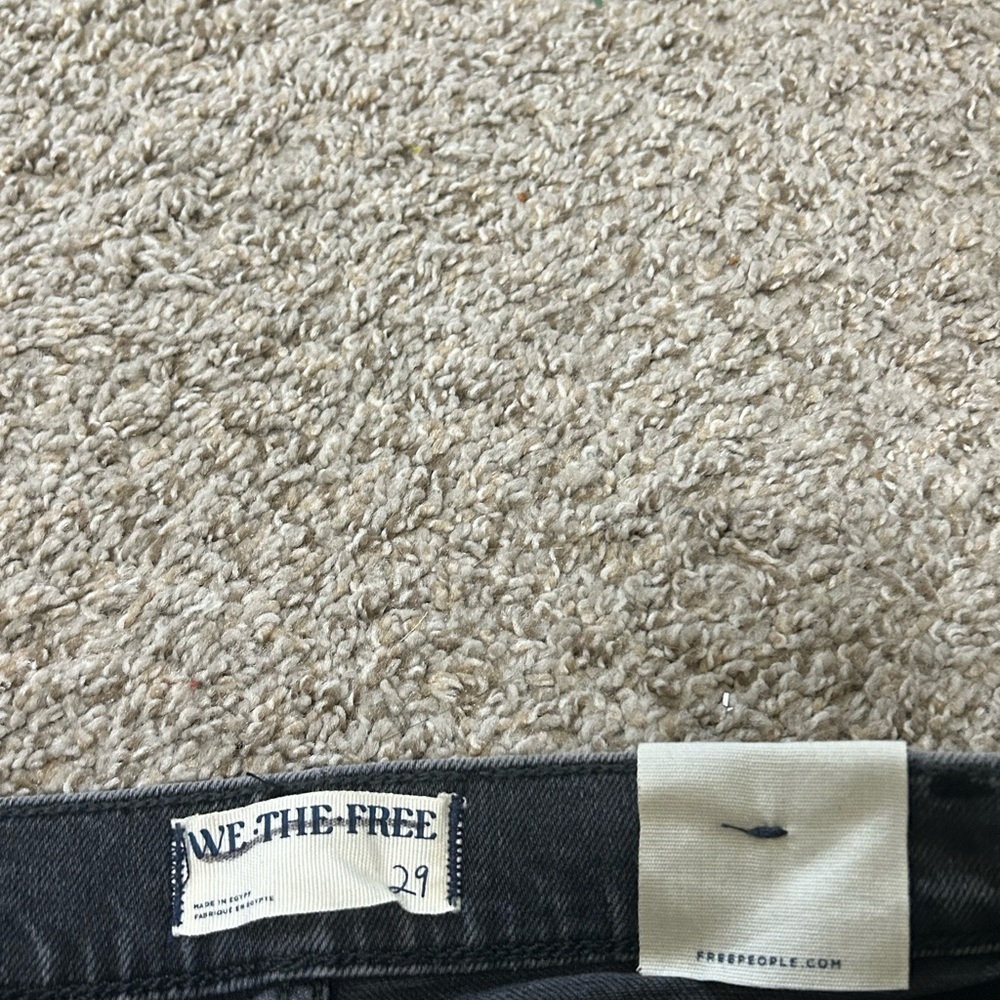 Free People Low Maintenance Mid-Rise Crop Boot Jean Black Size 29 Women's Cotton - Picture 6 of 11